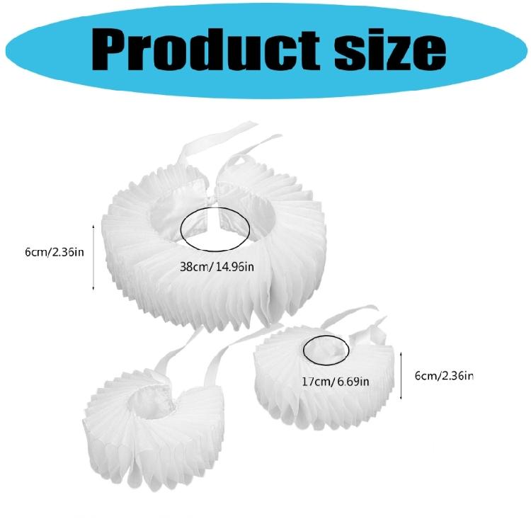 Wrist Cuffs Ruffled Collar Perfect For Cosplay, Stage Performances, And Costume Parties Halloween Photo Props