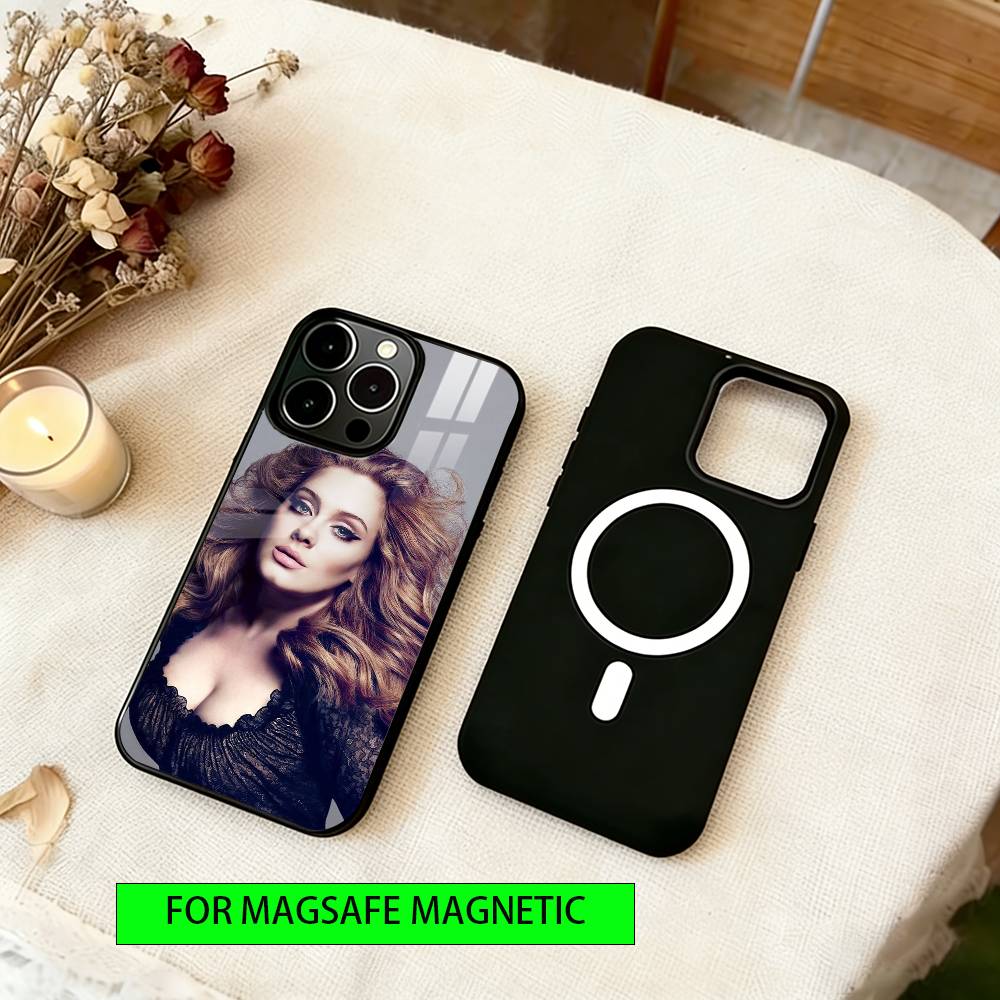 Adele Adkins singer Phone Case For iPhone17,16,15,14,13,12,11 Plus,Pro Magnetic with Magsafe Wireless Charging
