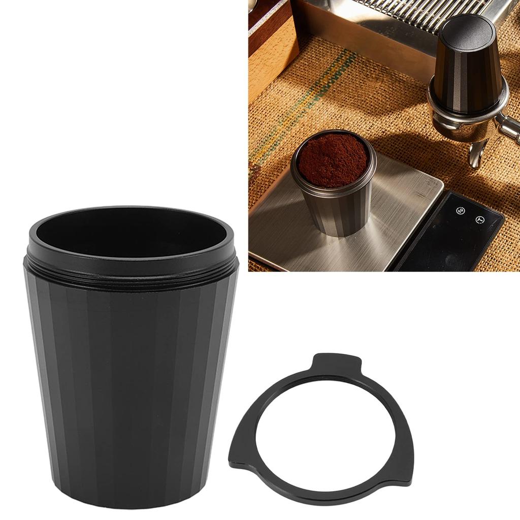 Дозирование кофе Большая алюминиевая чашка для дозирования кофе Посудомоечная машина Кофе Кофемашина Чашка, Защита от разлета порошка, Вместимость, 54 мм, Сплав, Чашка, Безопасный, Порошок,