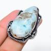 Natural Caribbean Larimar Gemstone 925 Sterling Silver Gift Ring Size 9 F3m21