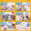 Pompom Makers 4 Size Pom Poms Maker Tool Set DIY Fluff Ball Weaver for DIY Wool Yarn Knitting Craft Project with Cutter Scissors