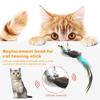 Игрушки для кошек с перьями Милые сменные игрушки из меха для кошек Изысканные дразнилки Кошачьи подвески Интерактивные палочки для котят для игры в помещении
