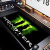 Премиум-коврик для мыши Monster Energy LOGO, противоскользящий, с прошитыми краями, прочный резиновый материал, для рабочего стола и игр, отличный подарок