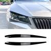 Для Skoda Superb B8 2016-2018 Накладка на фару, накладка на веко, крышка фары, наклейка, автомобильные аксессуары
