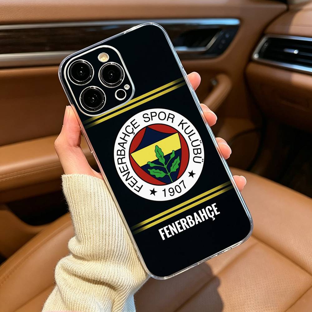 1907-Турция F-Fenerbahce Чехол для телефона для iPhone17,16,15,14,13,12,Pro Max,16/15/14 Plus XS Мягкий прозрачный силиконовый чехол