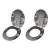 VidaXL Toilet Seats with Lids 2 Pcs MDF New York