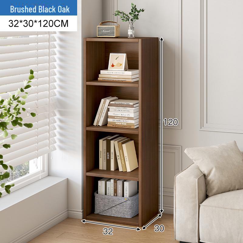 Компактная угловая книжная полка: Небольшой узкий стеллаж для хранения вещей дома или в офисе