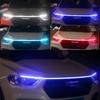 150 см светодиодные дневные ходовые огни Scan Starting Car Cap Decorative Lights DRL Auto Motor Cap Guide Decorative Ambient Lamp 12V