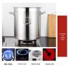 Lingyuan Qisheng 304 Stainless Steel Commercial Stock Pot with Lid
