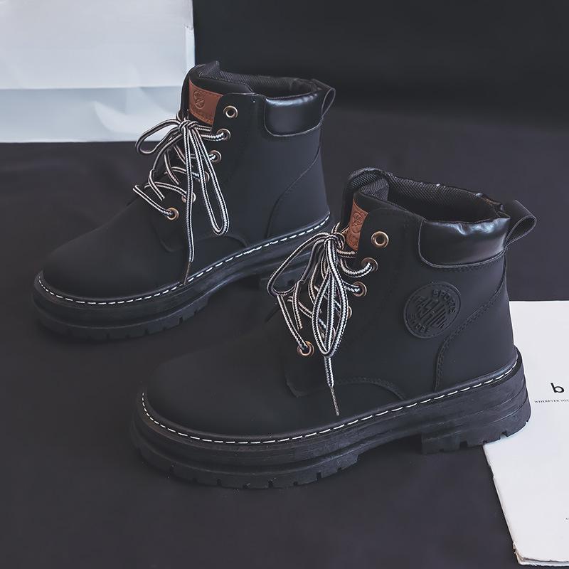 Женские летние новые парные короткие ботинки в британском стиле, универсальные рабочие ботинки для альпинизма и активного отдыха с толстой подошвой и нескользящей подошвой