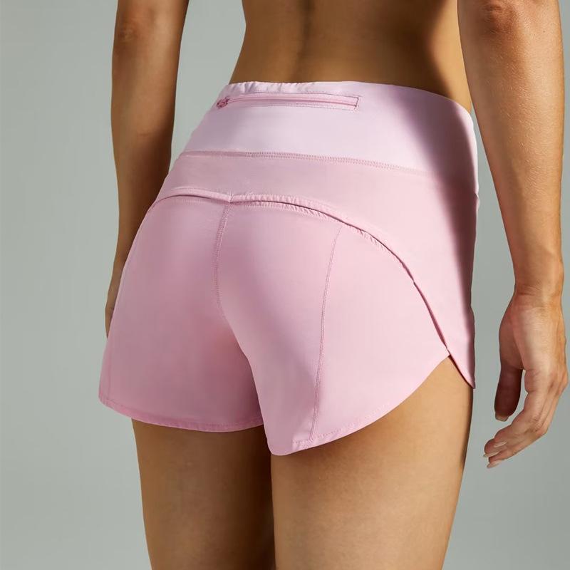Женские спортивные шорты-hotpants для йоги, фитнеса, легкой атлетики, марафона, с высокой талией, на подкладке
