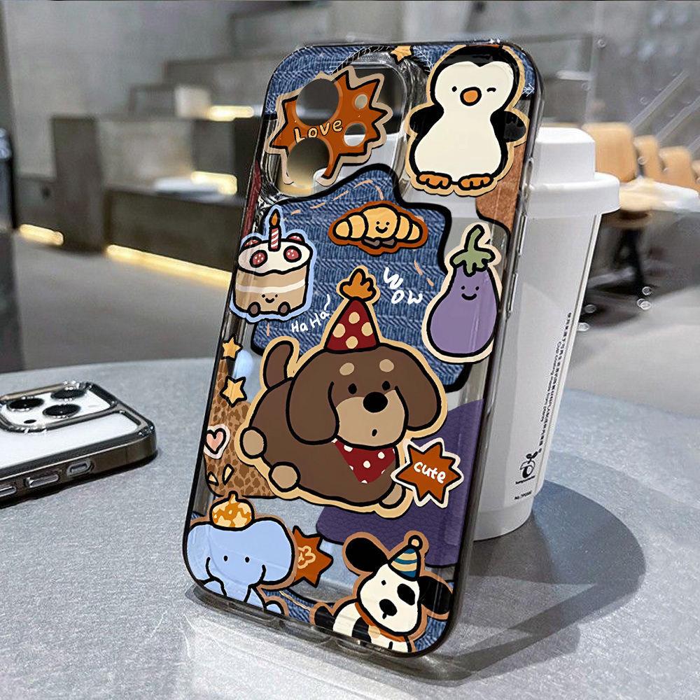 Щенок на день рождения для iPhone17promax космический чехол для телефона Apple 16 прозрачный 14/13 мелкое отверстие 15