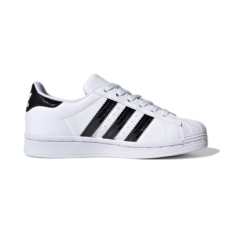adidas Оригинальные SUPERSTAR Цветочные износостойкие низкие детские кеды для скейтбординга Белые Дети возрастом 3-7 лет FW0777