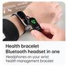 Спортивные наручные умные часы для мужчин и женщин Bluetooth-наушники беспроводные наушники Ip68 водонепроницаемый браслет Siri умные часы для телефонов