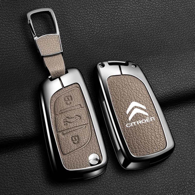 YKFEA1 Zinc Alloy Car Flip Key Case Cover Shell Fob For Citroen C1 C2 C3 C4 C5 C6 VTS Xsara C-Crosser Berlingo Jumpy DS3 DS4 DS5 DS6