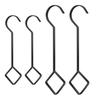 4Pcs Heavy-Duty S Hooks Plant Hangers Strong Load-bearing Rust Resistant Multipurpose Flowerpot Holder Hanging Tools