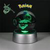 3D Кристальный Шар Фигурки Игрушки Покебол Генгар Гаярдос Мимикью Снорлакс Рейкваза Спригатито Модель С LED Подсветкой Основание Куклы