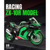 1/9 Kawasaki Ninja ZX-10R High Performance Superbike Alloy Metal Diecast Model Motorcycle Sound & Light High Simulation Collect