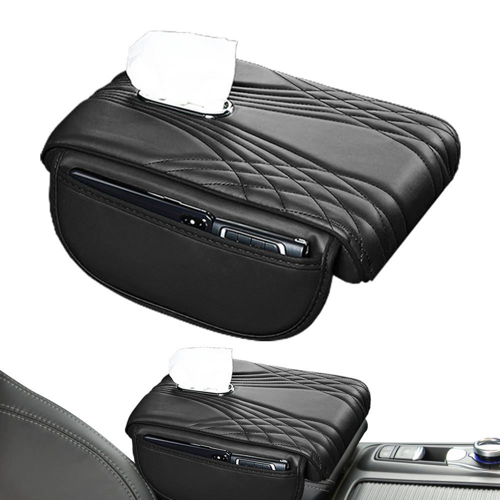 Подлокотник автомобиля водонепроницаемый защитный чехол для подлокотника центральной консоли подушка для локтя с карманом для хранения и коробкой для салфеток