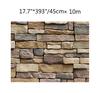 3D настенная наклейка 10 метров кирпичный камень деревенский эффект самоклеящаяся наклейка на стену 