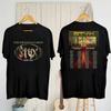 100% Cotton TOPS UNISEX TEES Styx 2025 Concert Band the Grand Illusion Tour 2025 Fan Gifts T-Shirt