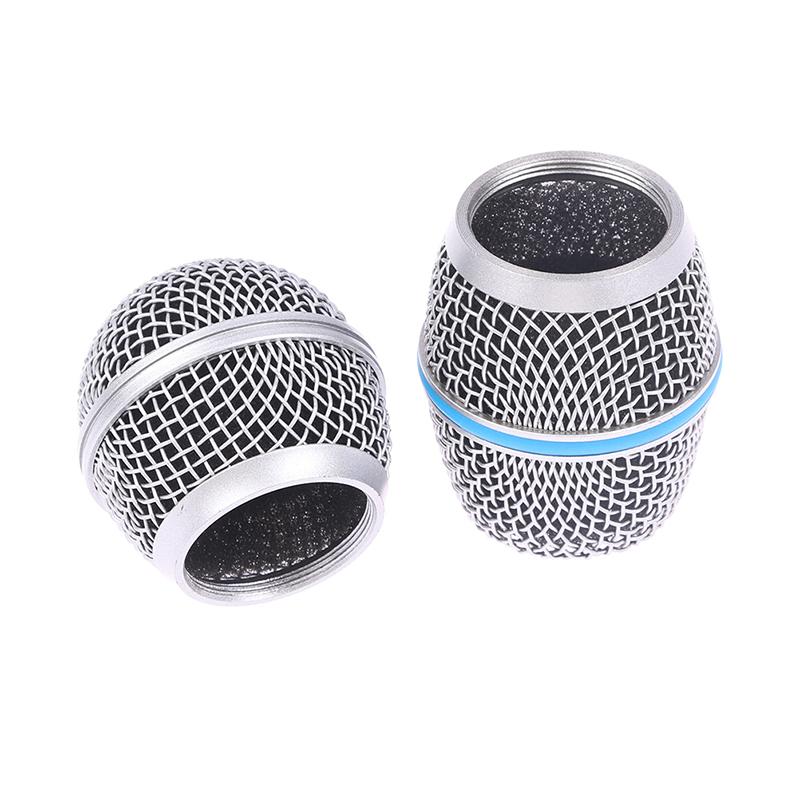 Microphone Replacement Head Steel Sm58 Mesh Handheld Microphone Grill Mesh Head