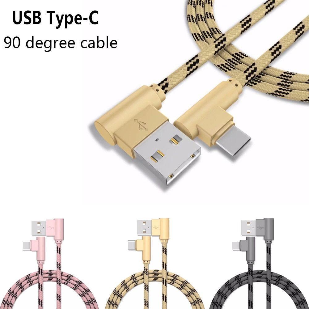 Премиальный плетеный кабель Type C с угловым разъемом 90 градусов USB C для быстрой синхронизации данных и зарядки для оптимальной производительности