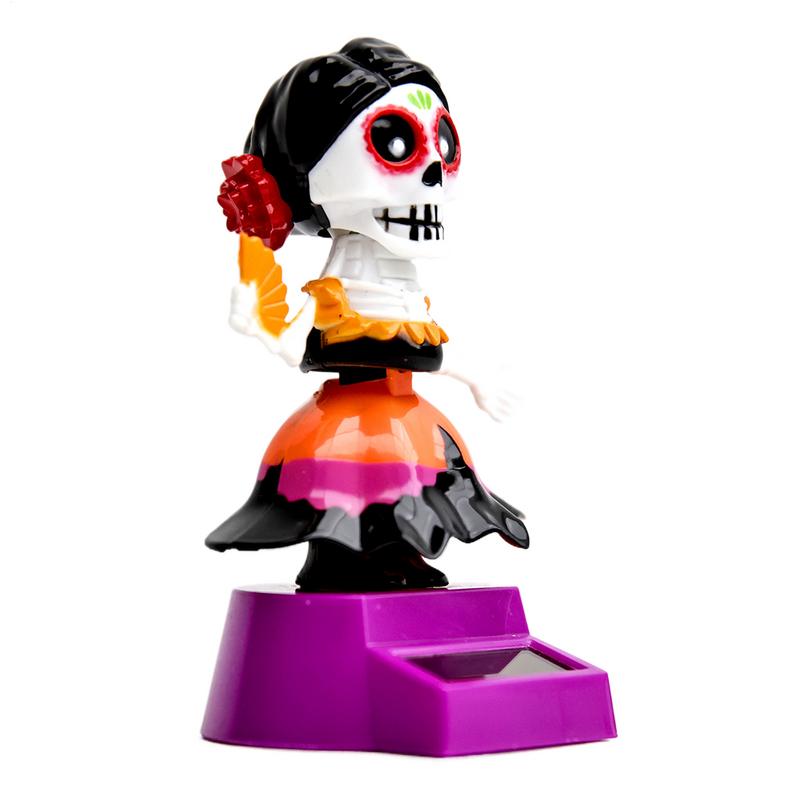 Skull Bobble Head For Car Car Decoration Skull Dashboard Crafts Auto Dash Skeleton Doll Exquisite Desktop Fun Figurines For