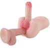 2 In 1 Unisex Sexy Tpe Realistic Dildo Penis + Anus Masturbation Tool for Women Men Gay