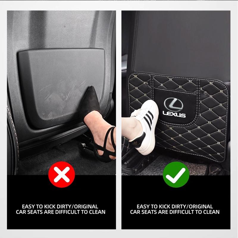 Hot 1Pcs Car Seat Anti-kick Pad Auto Interior Accessories For Lexus ES