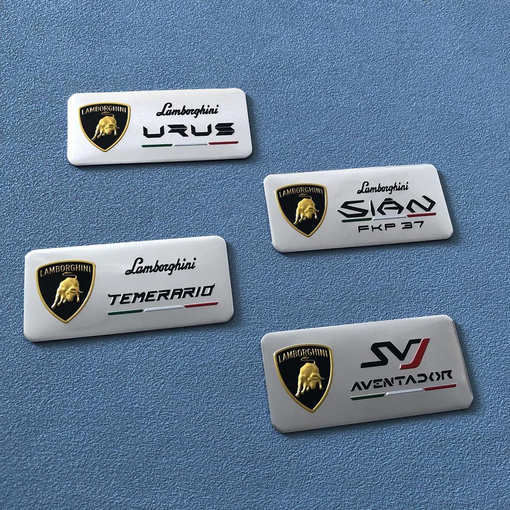 New Aluminum Alloy Badge Sticker Car Body Trunk Window Decoration Decal For Lamborghini LP570 LP610 Urus LP700 LP770 Aventador TT10
