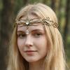 Vintage Goddess Tiaras Elegant Zinc Zinc Alloy Rhinestone Headdress King Round Elves Crown  Photoshoot