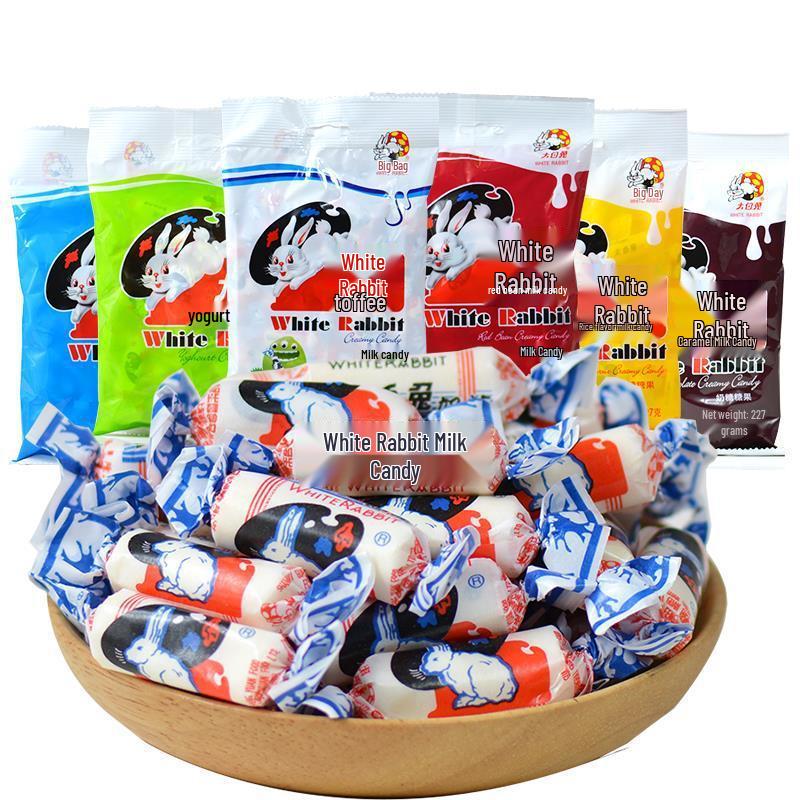 White Rabbit Milk Candy Variety Pack - Original, Mixed Flavors, 227g, Ideal for Student Graduation Gift