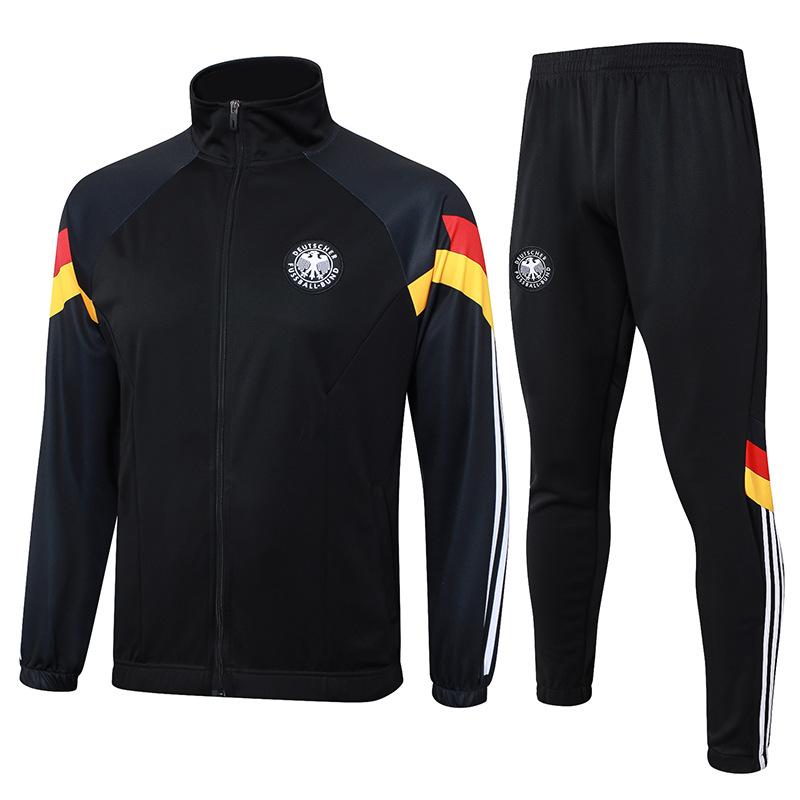 2024 country captain zipper Argentina Portugal Italy Brazil Germany warm-up jersey football jersey