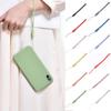 1PC Cell Phone Lanyard Phone Wrist Straps Keychain Silicone Stretchable Camera Strap Solid Color