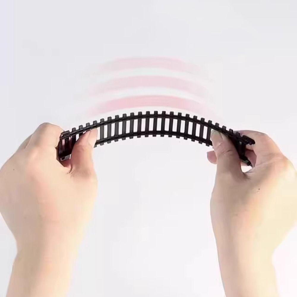 Simulation Tracks Railway Freight Train Toy Railway Track Cars Kids Gift Children