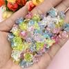 DIY Acrylic Handcrafted 200Pcs Beads Caps Earrings Morning Glory 12*6.8mm Loose Beads Jewelry Making Beading Neclace Bracelet Flower