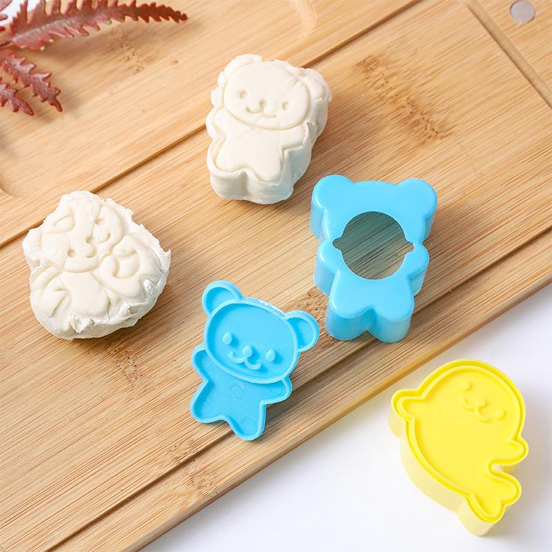 4 шт./набор милый маленький дельфин маленький тюлень белка медведь сэндвич печенье формочки резак печенье торт украшения формы инструменты