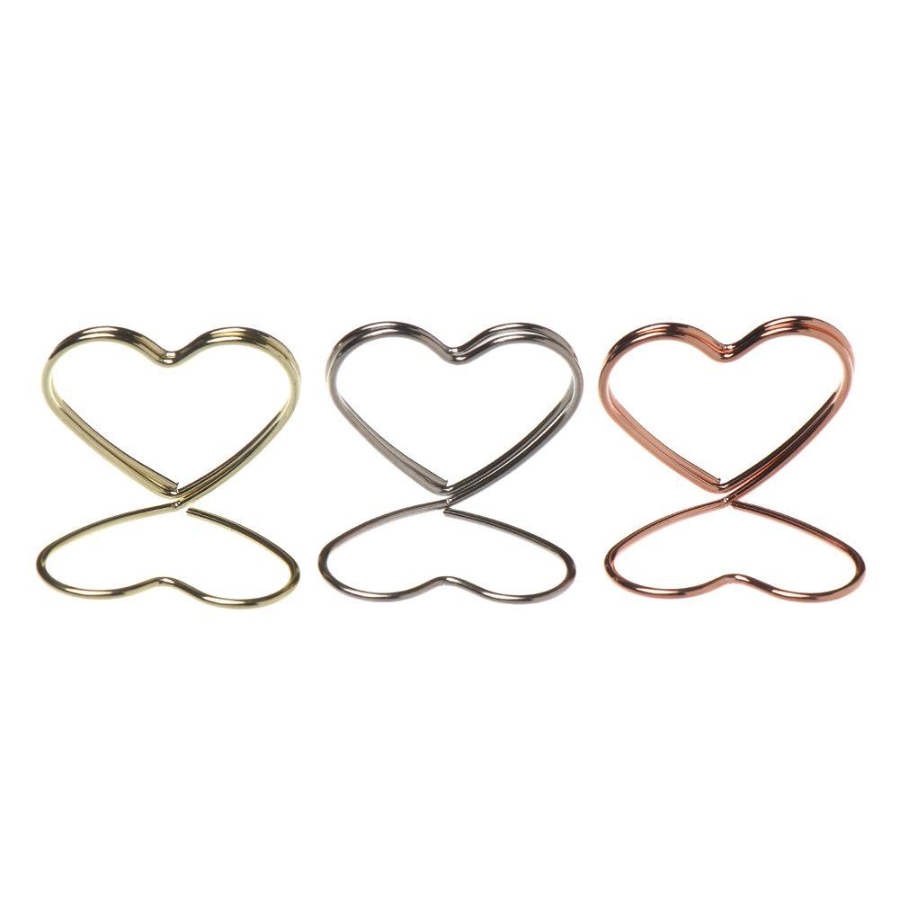 Ring Shape Paper Clamp Wedding Supplies Clamps Stand Table Numbers Holder Photos Clips Place Card