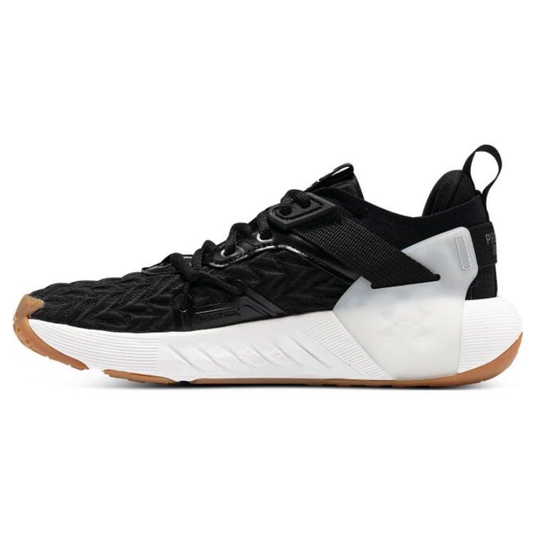 Under Armour Project Rock 6 Black White Women Sneakers 3026535-002