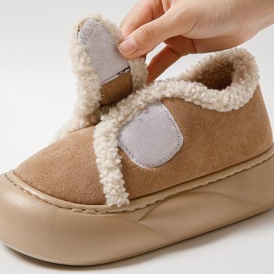 Хлопковые тапочки женские осенне-зимние сумки и обувь женские на толстой подошве бархатные для улицы теплые и нескользящие домашние обувь для послеродового периода