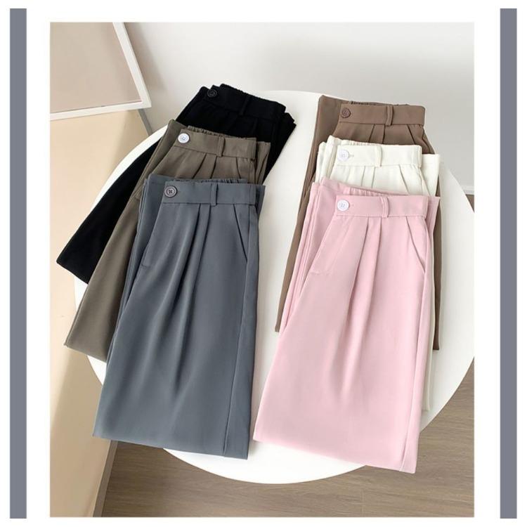 Высококачественные серые брюки для костюма с эффектом утяжки для женщин, весна-лето, повседневные, облегающие, широкие брюки для миниатюрных