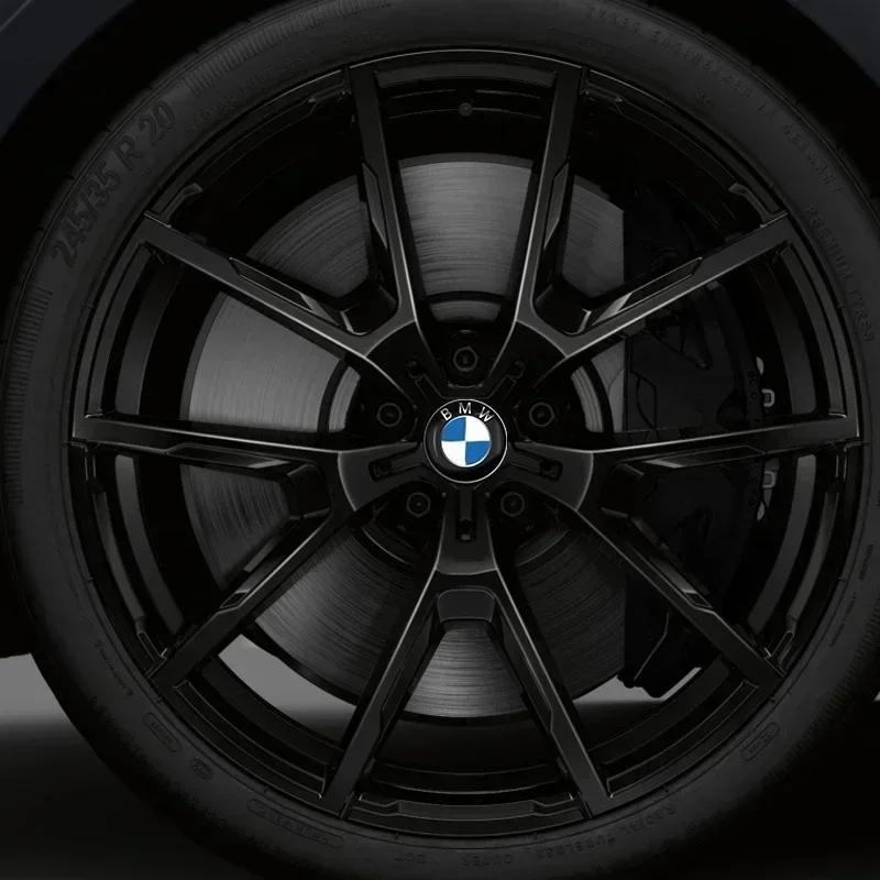 For BMW M 4pcs 56mm Car Badge Wheel Center Cover Stickers Hub Caps Decal For BMW M M3 M5 M6 X3 E46 E90 E39 F10 F20 F30 G20 E60 E36 E34 CUT1 P1