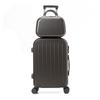24-Inch Durable Leather Suitcase with Universal Wheels for Men & Women
