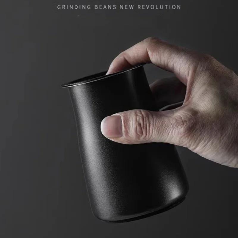 3 In 1 Coffee Powder Filter Powder Cup Stainless Steel Coffee Powder Sifter with Lid Bean Grinder Powder Cup Coffee Brewing Tool