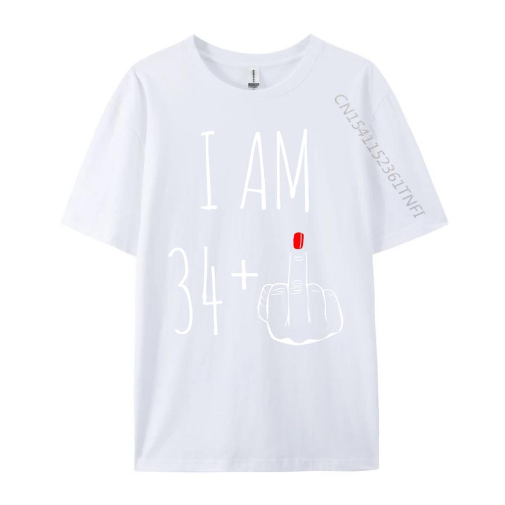 Мне 34 плюс один средний палец на 35-й день рождения Футболки Топы