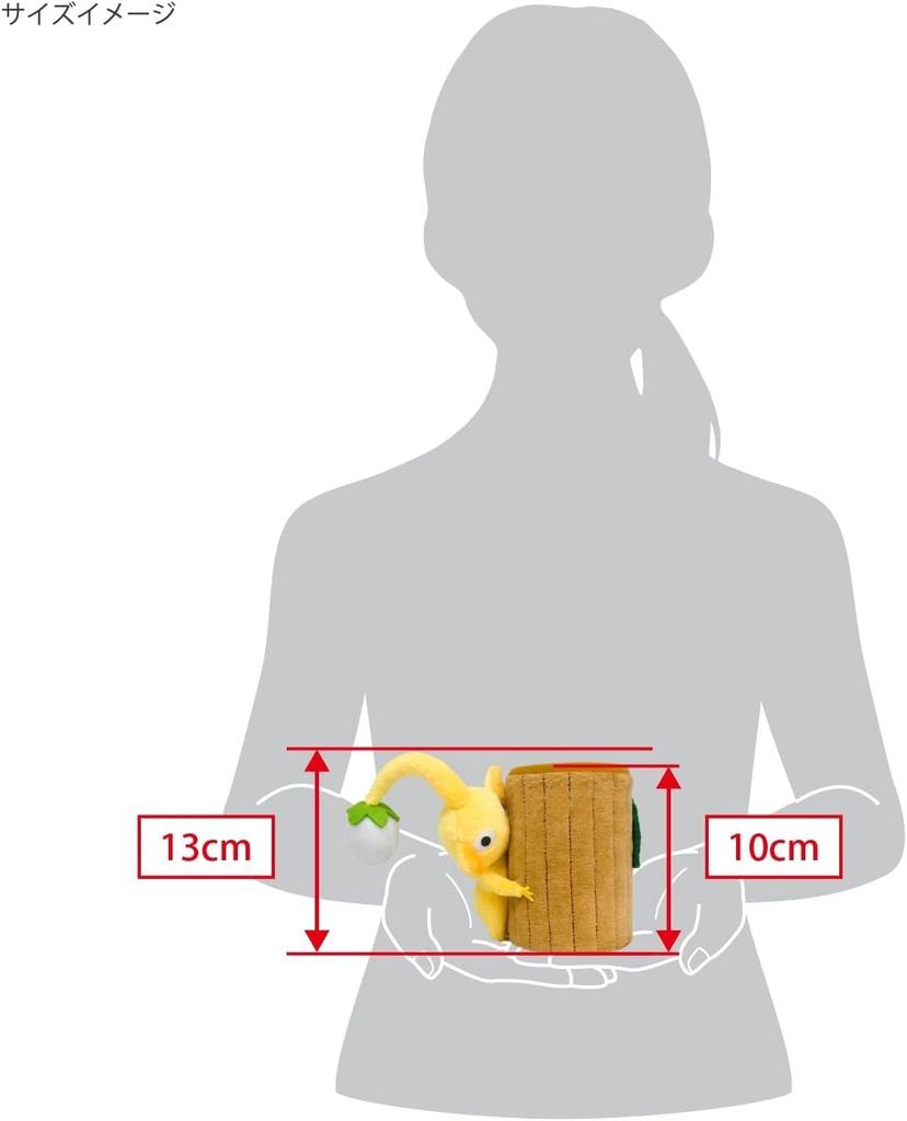 Плюшевые игрушки Пикмин: Шкатулка Пикмин (Трава) + Шкатулка Пикмин Синий (кружка) + Шкатулка-брелок с жёлтым пикмином (Дерево) х 3-предметный набор