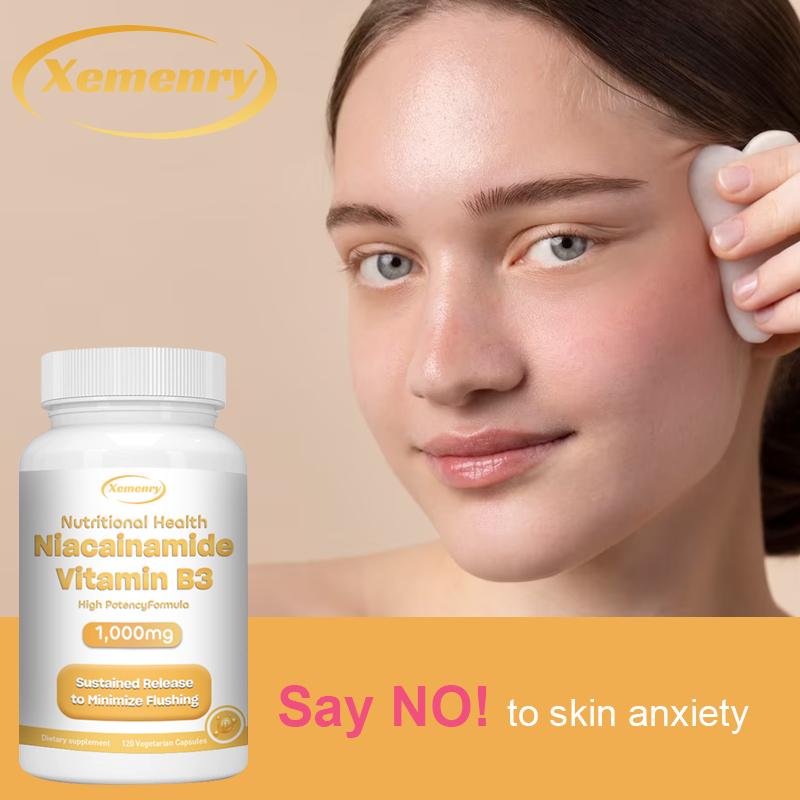 High-concentration niacinamide (vitamin B3) formula, 1000 mg - non-GMO, gluten-free, suitable for both men and women.