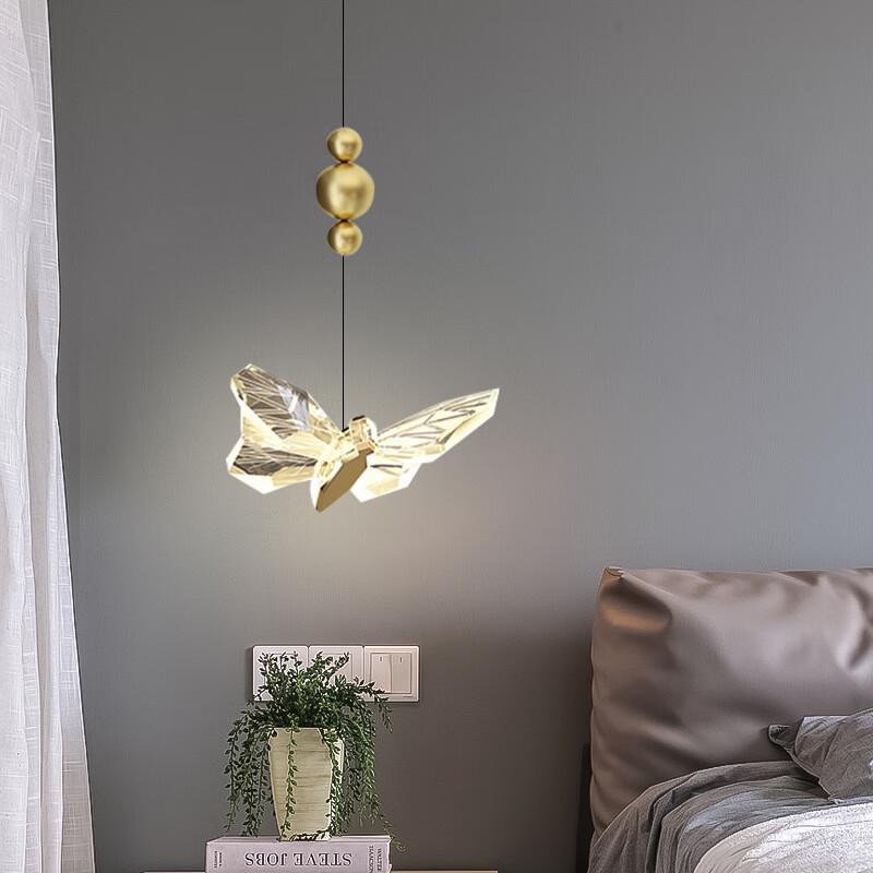 NuFeng Gold Butterfly Pendant Light
