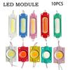 10PCS Wholesale Waterproof IP65 12V Multicolour Led Module COB Light Backlight Shop Banner Christmas Decorations Warm White